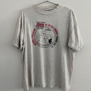 Vintage 1999 Letter Carriers Food Drive T Shirt XL All Sport Grey 90s USA